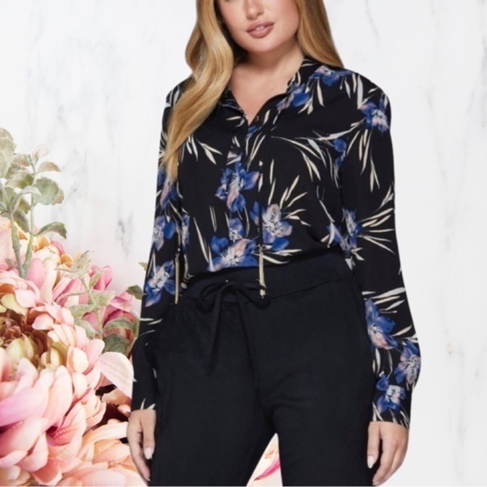 Guess Marciano Lunar Bloom floral Blouse - XS - NWT